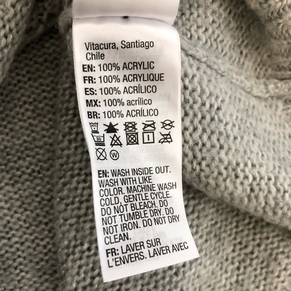 ROXY Women's Candidate Waves Pointelle Pullover Sweater Size Medium Gray - Picture 7 of 10